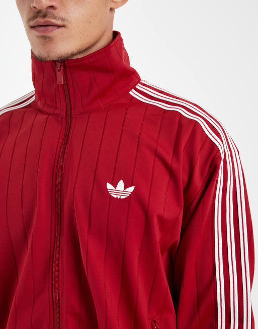 adidas Originals – Firebird Drop Needle – Trainingsoberteil in Team Victory Red, 4 von 5