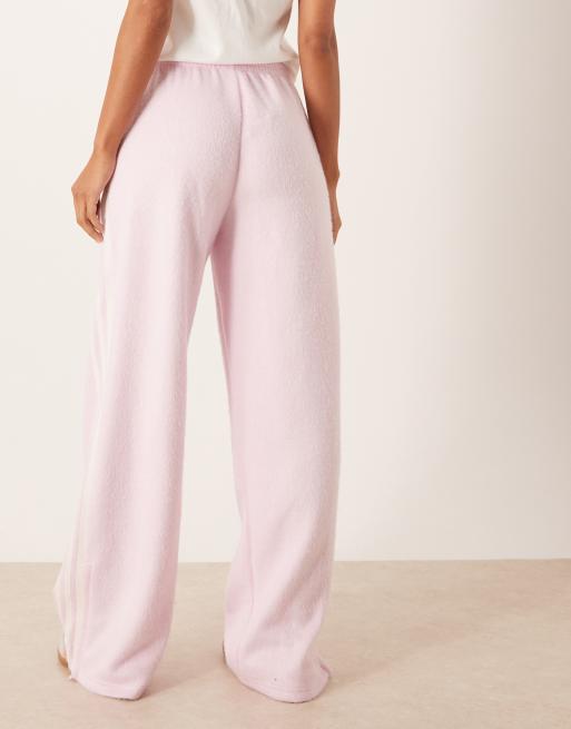 adidas Originals – Firebird – Flauschige Trainingshose in Rosa, 4 von 5