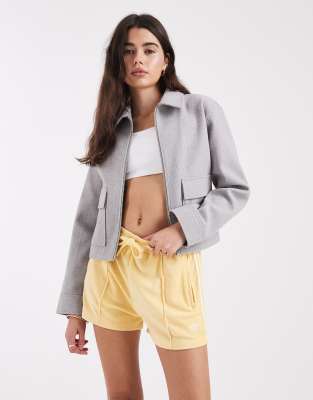 adidas Originals - Firebird - Frottee-Shorts in Orange getönt