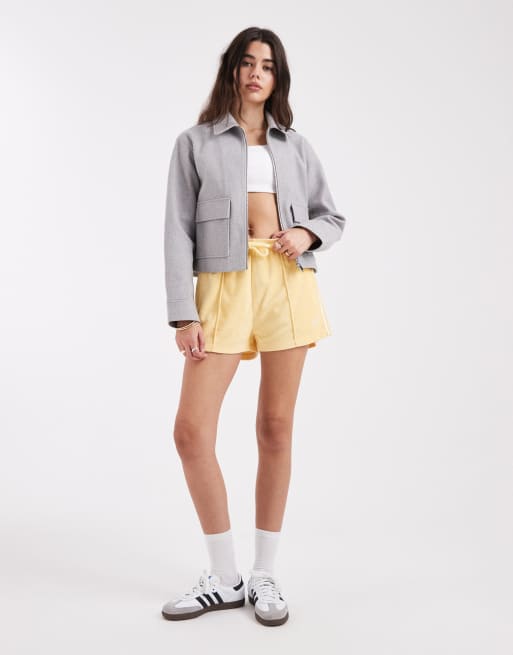 adidas Originals – Firebird – Frottee-Shorts in Orange getönt, 2 von 5