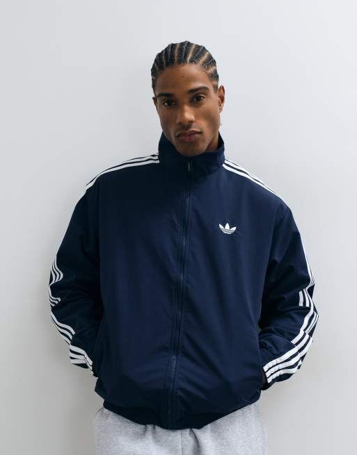 adidas Originals Firebird gewebtes Tracktop in Marineblau, 4 von 5