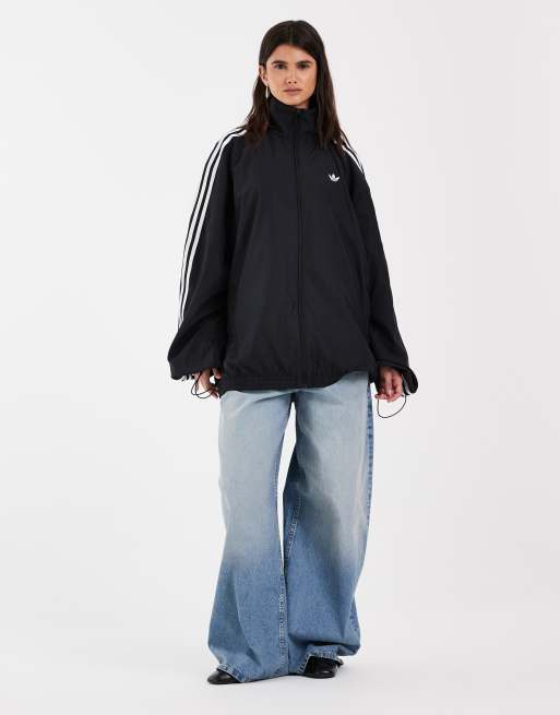 adidas Originals Firebird gewebtes Tracktop in Schwarz, 3 von 4