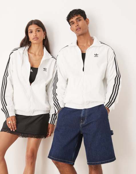 adidas Originals - Firebird - Geweven trainingstop in wit - view 1