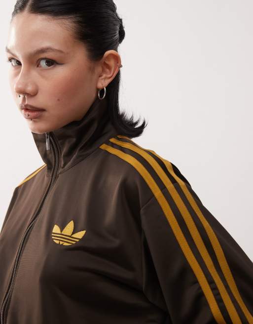 adidas Originals - Firebird - Veste de survêtement ample - Marron