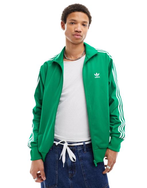 adidas Originals – Firebird – Grön träningstopp