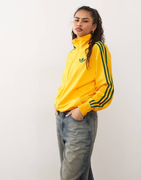 adidas Originals - Firebird - Gul løs træningsoverdel - view 1