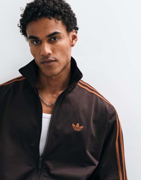 adidas Originals Firebird haut de survêtement en orange brûlé - view 1