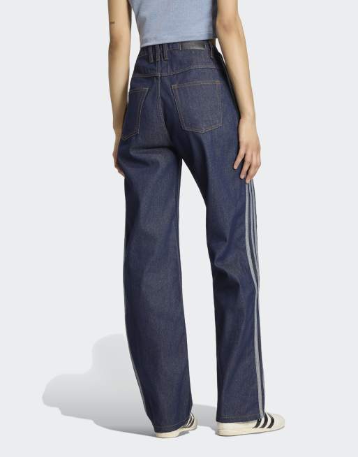 adidas Originals – Firebird – Jeans in Indigoblau mit mittelhohem Bund und geradem Schnitt, 4 von 4