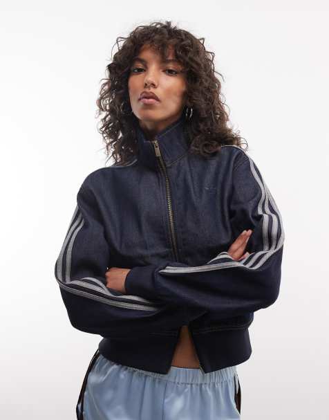 adidas Originals – Firebird – Jeansowa bluza dresowa w kolorze indygo - view 1