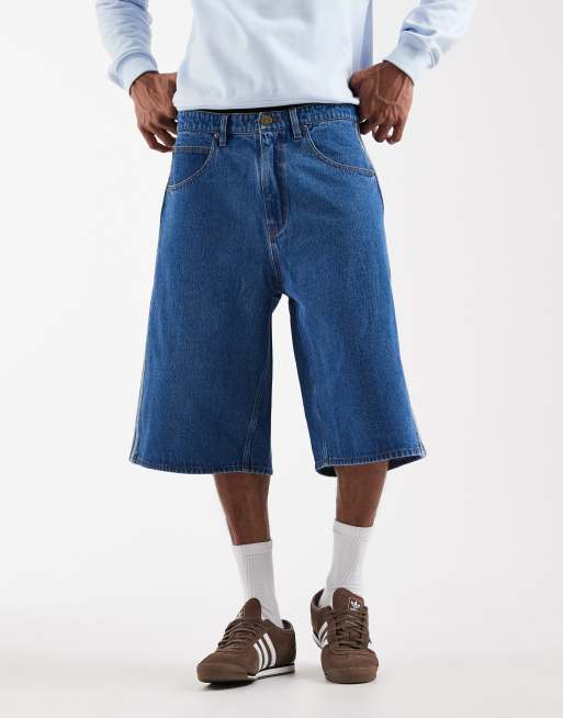 adidas Originals – Firebird – Jeansshorts in verwaschenem Blau, 2 von 5