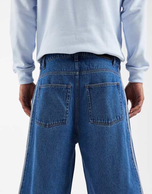 adidas Originals – Firebird – Jeansshorts in verwaschenem Blau, 4 von 5