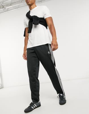adidas originals firebird joggers in black