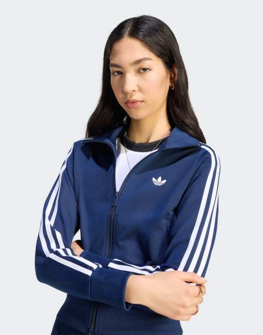 adidas Originals – Firebird – Klassische Trainingsjacke in Night Indigo/Weiß, 4 von 4