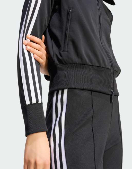 adidas Originals – Firebird – Klassische Trainingsjacke in Schwarz/Weiß, 4 von 4