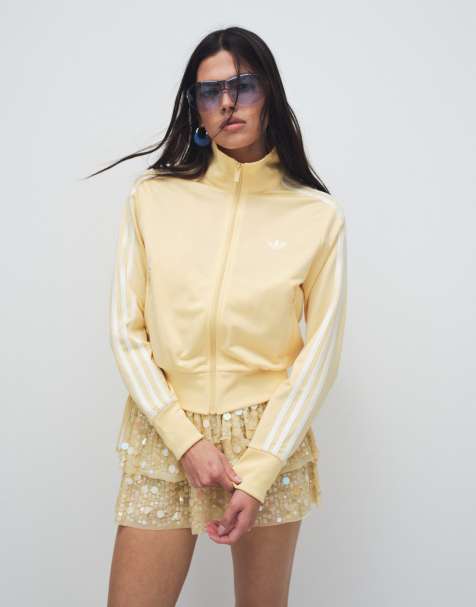 adidas Originals Firebird klassisches Tracktop in Gelb und Weiß - view 1