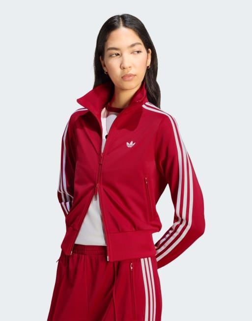 adidas Originals – Firebird – Klassisches Trainingsoberteil in Team Victory Red/Weiß, 3 von 4