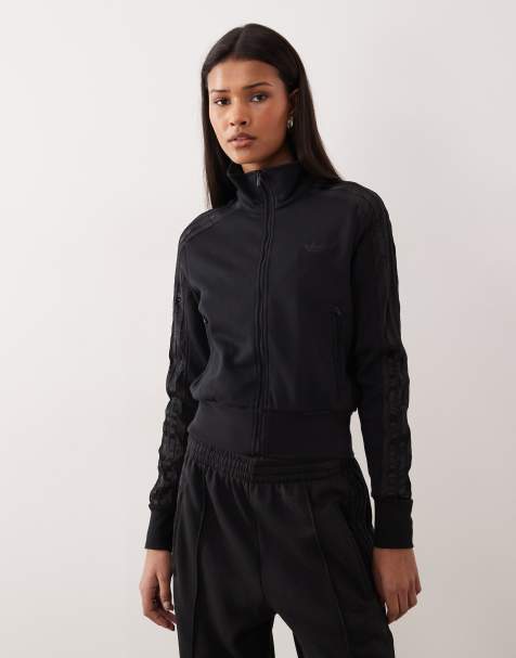 adidas Originals Firebird lace tracktop in black
