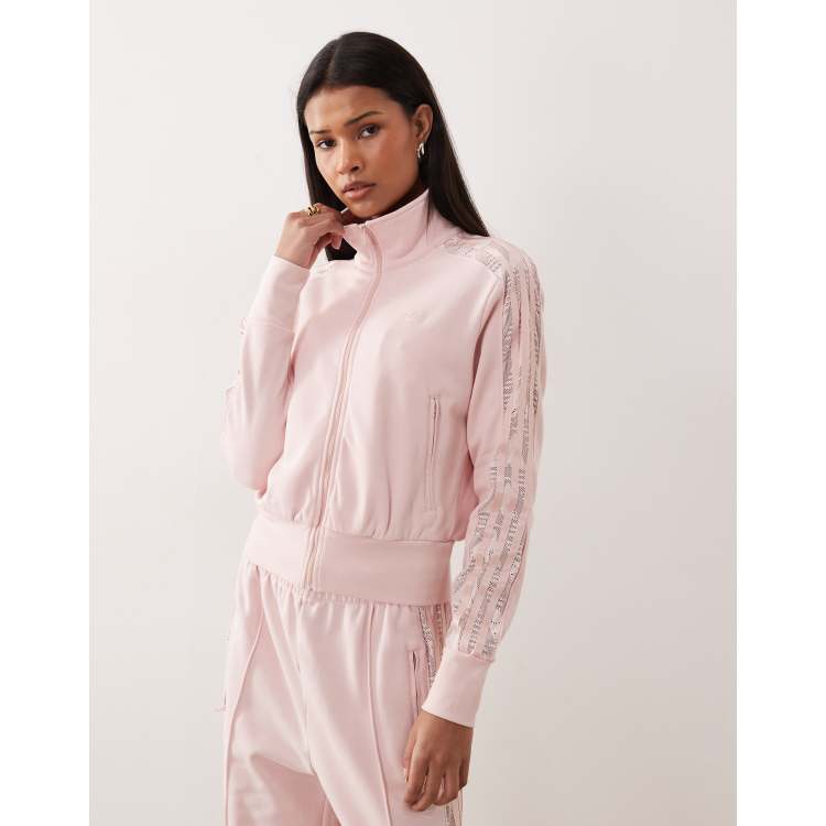 adidas Originals Firebird lace tracktop in sandy pink | ASOS