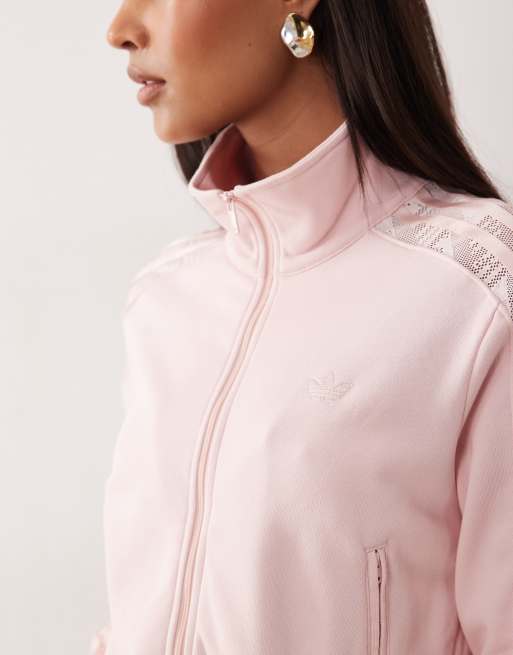 adidas Originals Firebird lace tracktop in sandy pink | ASOS