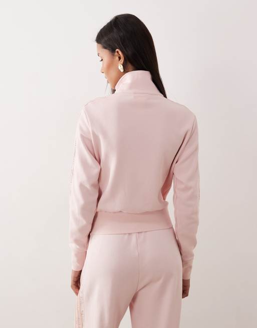 adidas Originals Firebird lace tracktop in sandy pink | ASOS