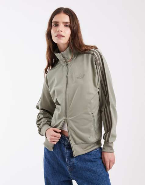 adidas Originals Firebird ledig träningstopp i ljus khaki - view 1