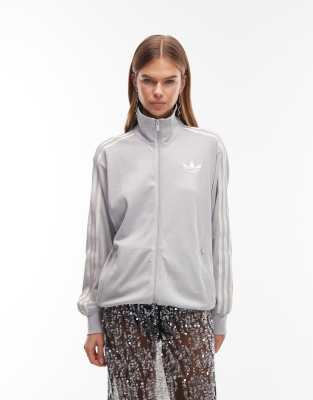 adidas Originals - Firebird - Leichtes Trainingsoberteil in glitzerndem Silber, exklusiv bei ASOS