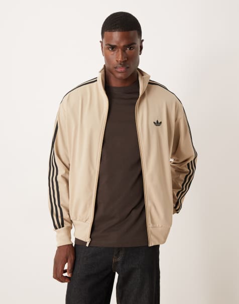 adidas Originals – Firebird – Ljusbeige träningstopp - view 1