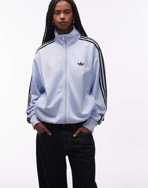adidas Originals – Firebird –Ljusblå träningstopp - view 1