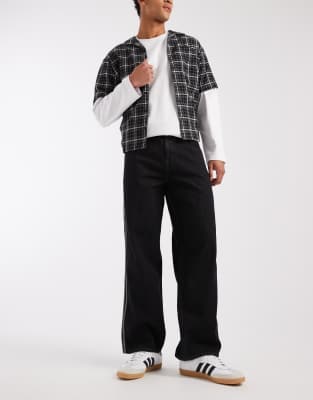 Originals - Firebird - Locker geschnittene Jeans in Schwarz Schwarz 38in