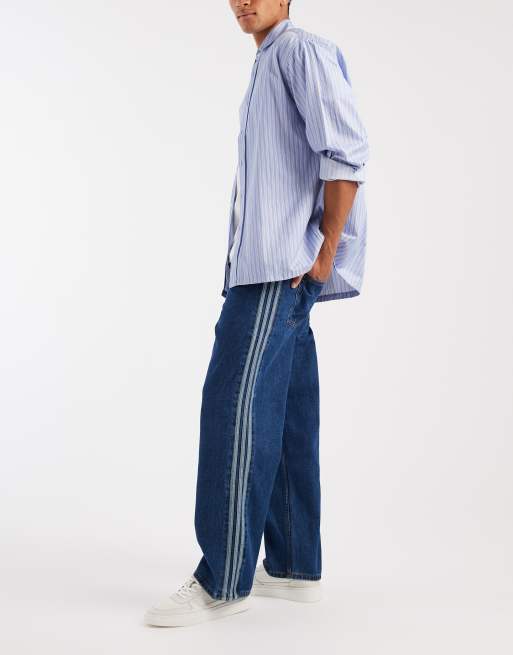 adidas Originals – Firebird – Locker geschnittene Jeans in Vintage-Blau, 1 von 5