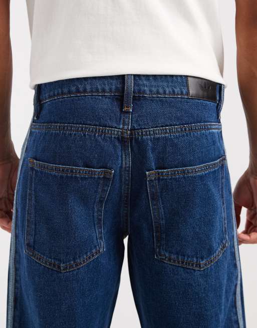 adidas Originals – Firebird – Locker geschnittene Jeans in Vintage-Blau, 4 von 5