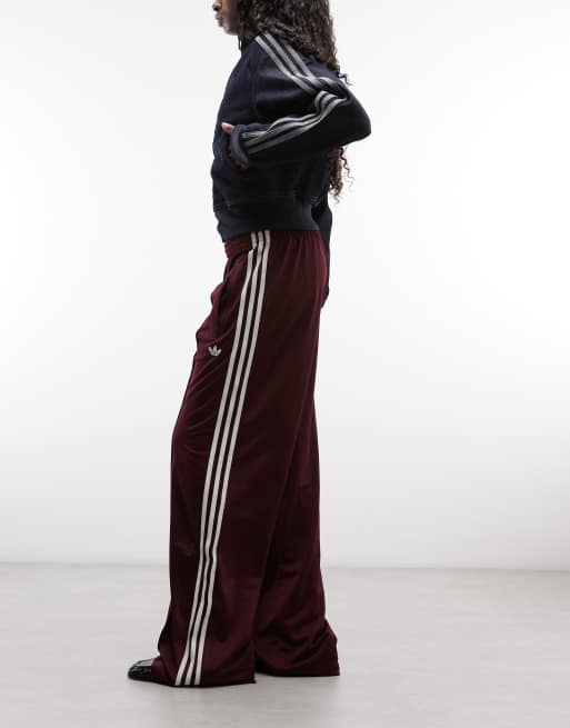 adidas Originals – Firebird – Locker sitzende Trainingshose in Burgunderrot, 2 von 5