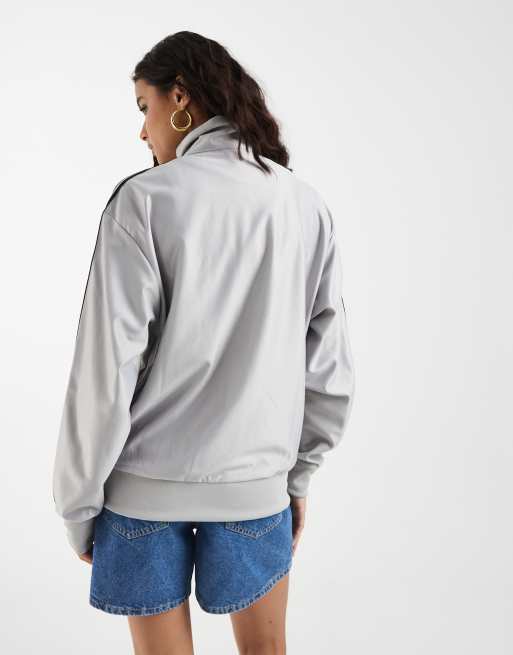 adidas Originals Firebird lockeres Tracktop in Silber, 4 von 4