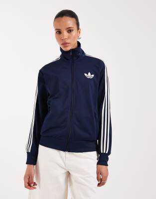 adidas Originals - Firebird - Lockeres Trainingsoberteil in Marineblau und Weiß