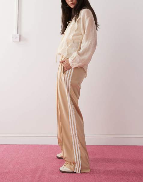 adidas Originals Firebird Loose track pants in beige