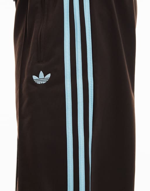 adidas Originals Firebird loose track pants in brown and ice blue, 2 of 5