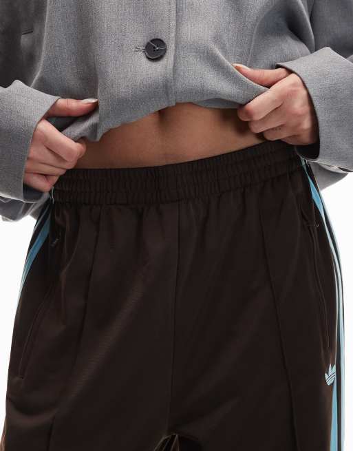 adidas Originals Firebird loose track pants in brown and ice blue, 5 of 5