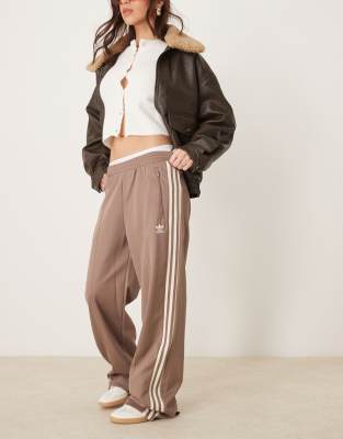 adidas Originals adidas Originals Firebird Loose track pants in brown