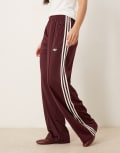 [adidas Originals] adidas Originals Firebird Loose track pants in burgundy-Red L maroon/cream white