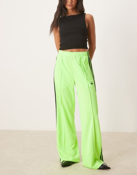 adidas Originals Firebird Loose track pants in lime - view 1