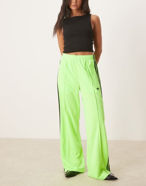 adidas Originals Firebird Loose track pants in lime