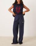 [adidas Originals] adidas Originals Firebird Loose track pants in navy L night indigo/white