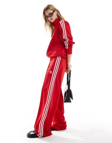 adidas Originals Firebird Loose track pants in red - view 1