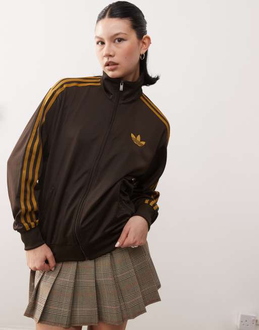adidas Originals - Firebird - Veste de survêtement ample - Marron