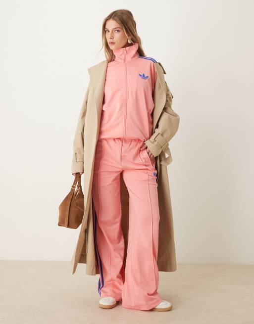 adidas Originals Firebird Loose track top in pink | ASOS