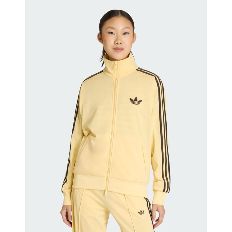 ら*と様 adidas originels／FIREBIRDセットアップ adidas Originals - Firebird - Losse trainingstop in geel | ASOS