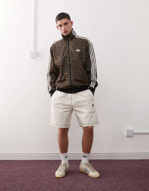 adidas Originals - Firebird - Losse trainingstop met luipaardprint in brons