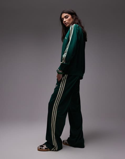 adidas Originals - Firebird - Losvallende trainingsbroek in donkergroen, exclusief bij ASOS - view 1