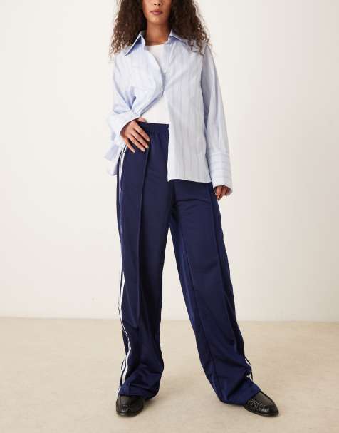 adidas Originals – Firebird – Marinblå, lediga träningsbyxor - view 1