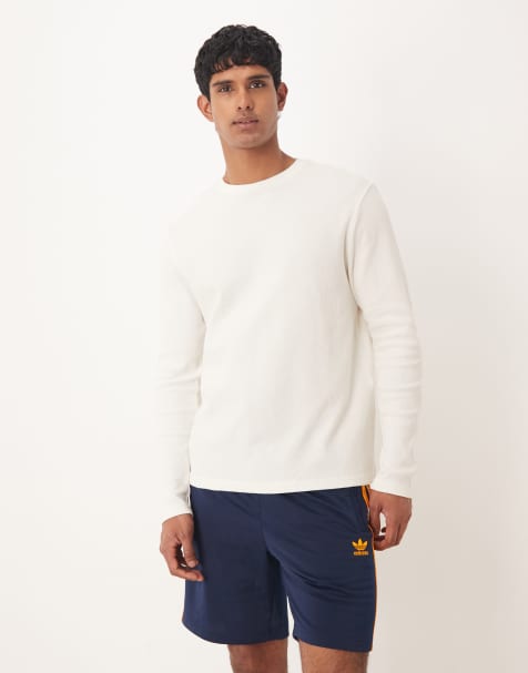 adidas Originals – Firebird – Marinblå och orange shorts - view 1